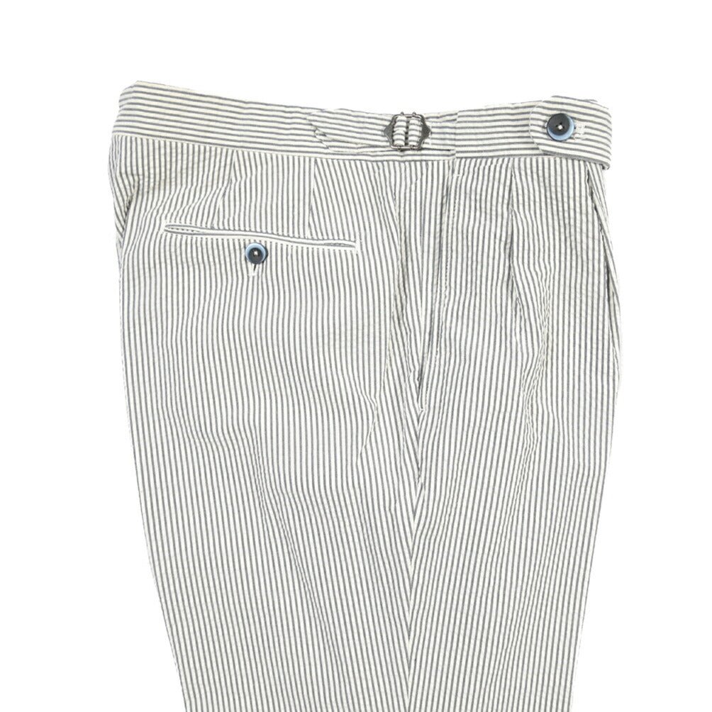 GTA “HERRICK” コットン100% シアサッカーパンツ / COMFORT / メンズ グレー 46 | GUARDAROBA MILANO OFFICIAL STORE