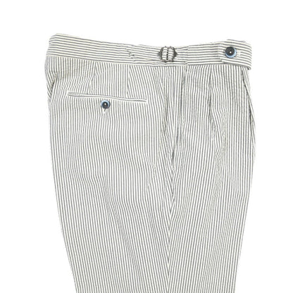 GTA “HERRICK” コットン100% シアサッカーパンツ / COMFORT / メンズ グレー 46 | GUARDAROBA MILANO OFFICIAL STORE