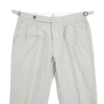 GTA “HERRICK” コットン100% シアサッカーパンツ / COMFORT / メンズ グレー 46 | GUARDAROBA MILANO OFFICIAL STORE