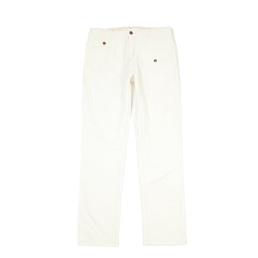 GTA “LORENZO” ストレッチコットン ノータックパンツ / COMFORT / メンズ ホワイト 46 | GUARDAROBA MILANO OFFICIAL STORE