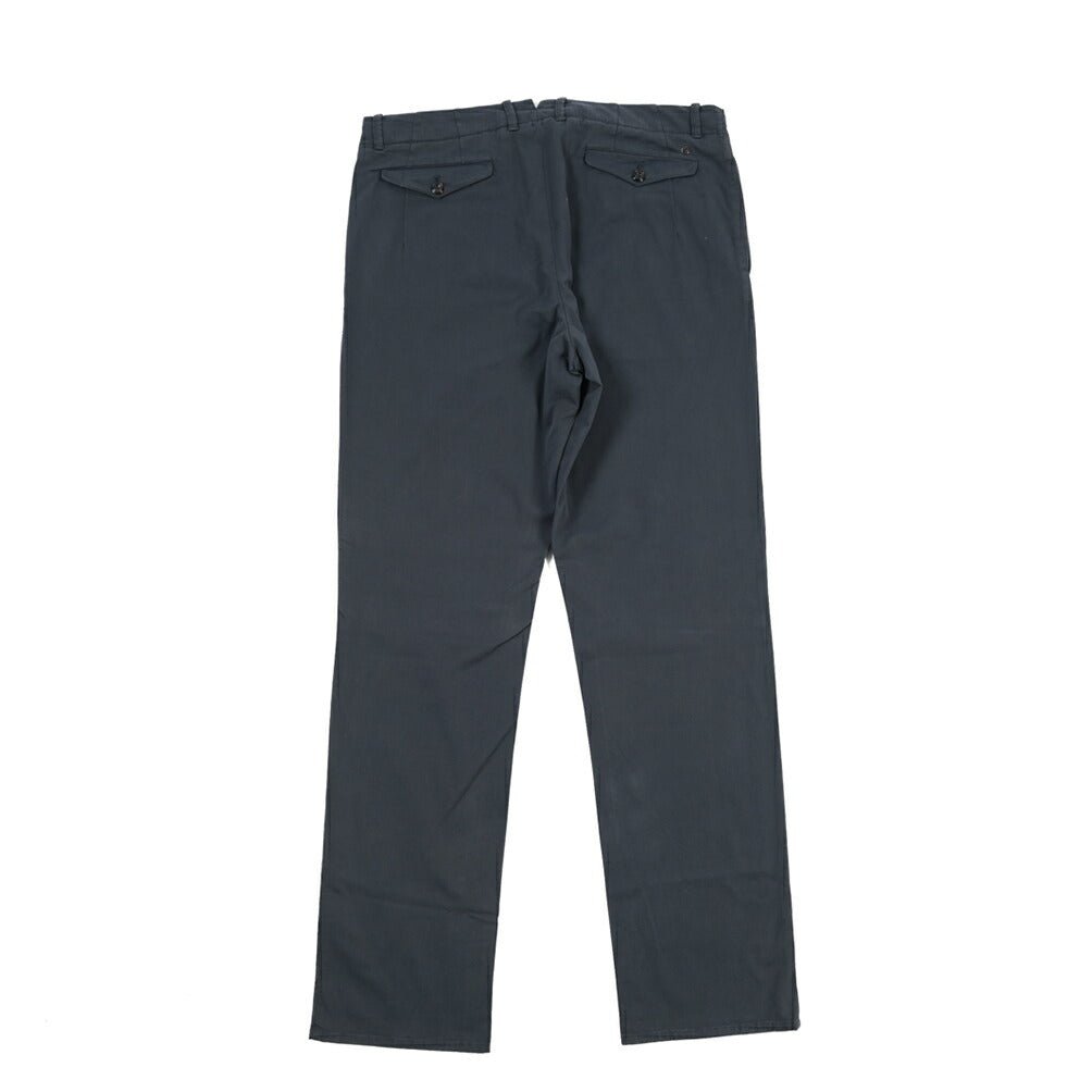 GTA “LORENZO” ストレッチコットン ノータックパンツ / COMFORT FIT ネイビー 46 | GUARDAROBA MILANO OFFICIAL STORE