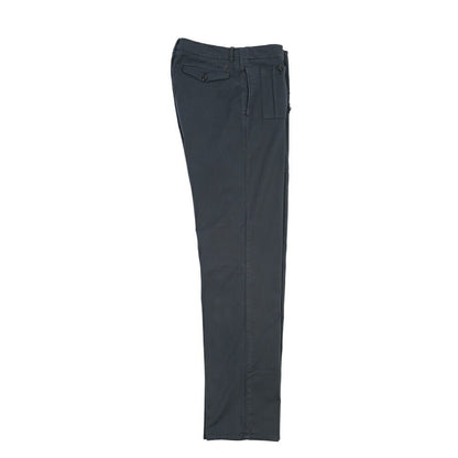 GTA “LORENZO” ストレッチコットン ノータックパンツ / COMFORT FIT ネイビー 46 | GUARDAROBA MILANO OFFICIAL STORE