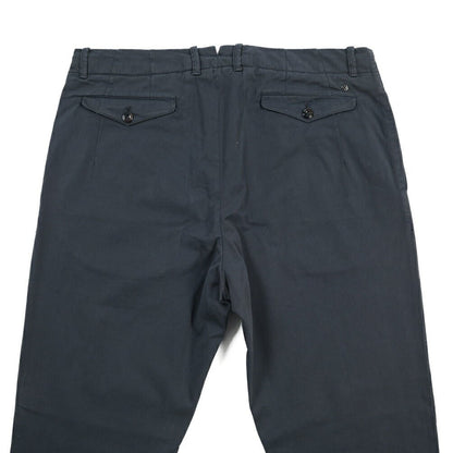 GTA “LORENZO” ストレッチコットン ノータックパンツ / COMFORT FIT ネイビー 46 | GUARDAROBA MILANO OFFICIAL STORE