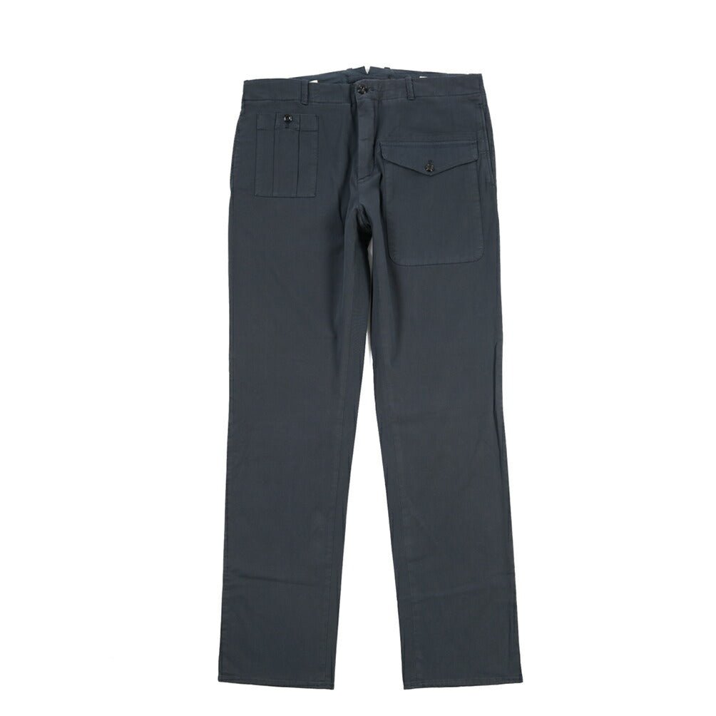 GTA “LORENZO” ストレッチコットン ノータックパンツ / COMFORT FIT ネイビー 46 | GUARDAROBA MILANO OFFICIAL STORE