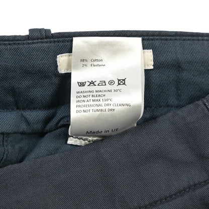 GTA “LORENZO” ストレッチコットン ノータックパンツ / COMFORT FIT ネイビー 46 | GUARDAROBA MILANO OFFICIAL STORE