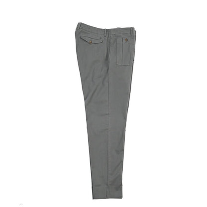 GTA “LORENZO DE” ストレッチコットン ノータックパンツ / COMFORT FIT グレー 50 | GUARDAROBA MILANO OFFICIAL STORE