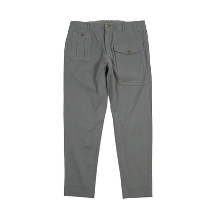 GTA “LORENZO DE” ストレッチコットン ノータックパンツ / COMFORT FIT グレー 50 | GUARDAROBA MILANO OFFICIAL STORE