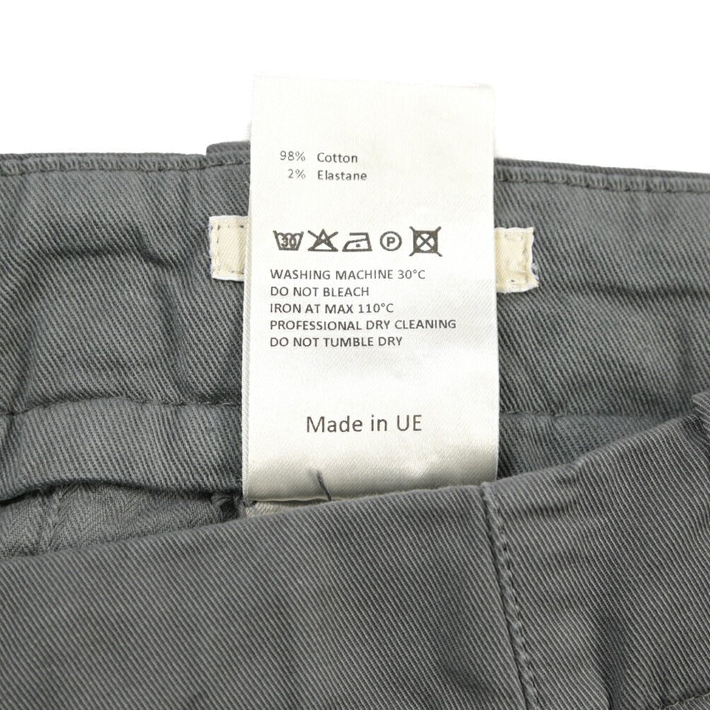 GTA “LORENZO DE” ストレッチコットン ノータックパンツ / COMFORT FIT グレー 50 | GUARDAROBA MILANO OFFICIAL STORE