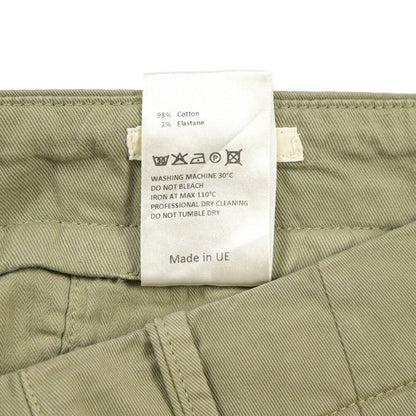 GTA “LORENZO DE” ストレッチコットン ノータックパンツ / COMFORT FIT カーキグリーン 48 | GUARDAROBA MILANO OFFICIAL STORE
