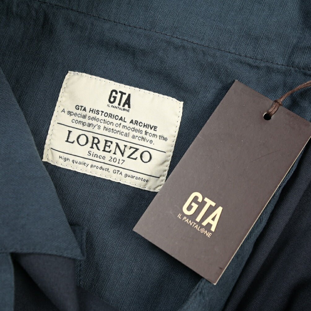GTA “LORENZO DE” ストレッチコットン カーゴパンツ / COMFORT FIT ネイビー 50 | GUARDAROBA MILANO OFFICIAL STORE