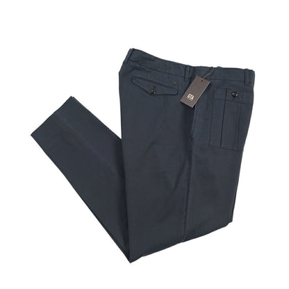 GTA “LORENZO DE” ストレッチコットン カーゴパンツ / COMFORT FIT ネイビー 50 | GUARDAROBA MILANO OFFICIAL STORE