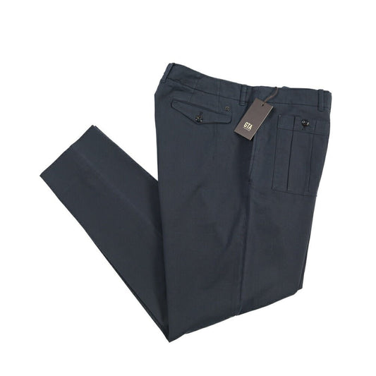 GTA “LORENZO DE” ストレッチコットン カーゴパンツ / COMFORT FIT ネイビー 50 | GUARDAROBA MILANO OFFICIAL STORE