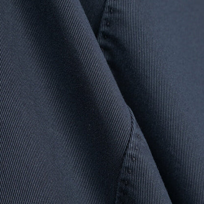 GTA “MAX II” SLIM FIT ストレッチコットン ツータックベルトレスパンツ / SLIM FIT ネイビー 46 | GUARDAROBA MILANO OFFICIAL STORE