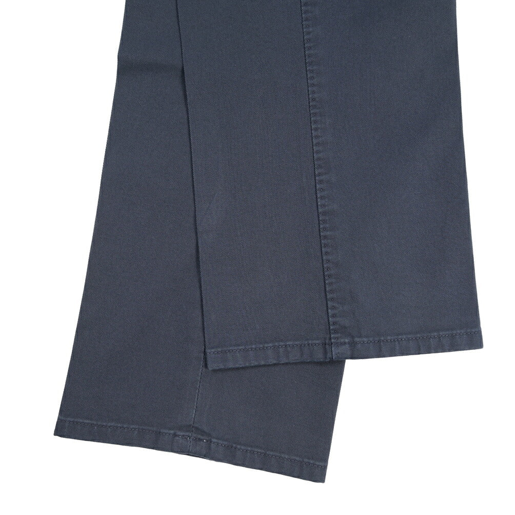 GTA “MAX II” SLIM FIT ストレッチコットン ツータックベルトレスパンツ / SLIM FIT ネイビー 46 | GUARDAROBA MILANO OFFICIAL STORE