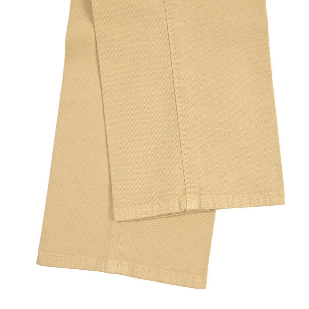 GTA “MAX II” ストレッチコットン ツータックベルトレススラックス / SLIM FIT ベージュ 48 | GUARDAROBA MILANO OFFICIAL STORE
