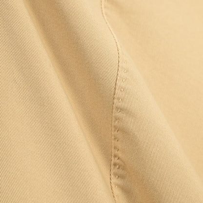 GTA “MAX II” ストレッチコットン ツータックベルトレススラックス / SLIM FIT ベージュ 48 | GUARDAROBA MILANO OFFICIAL STORE