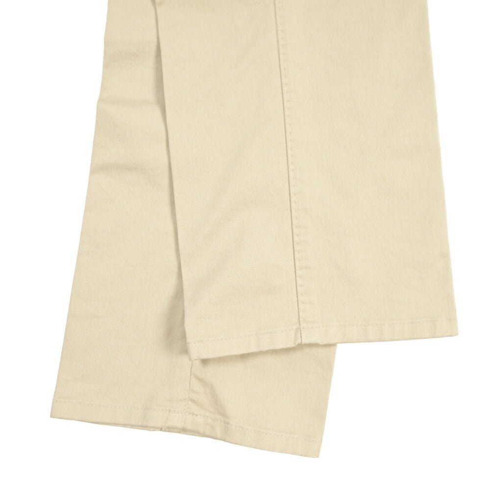 GTA “MAX II” ストレッチコットン ツータックベルトレススラックス / SLIM FIT ベージュ 46 | GUARDAROBA MILANO OFFICIAL STORE