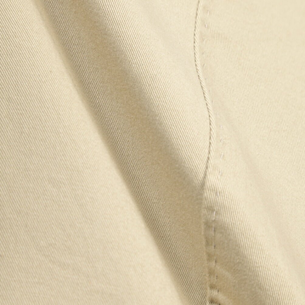 GTA “MAX II” ストレッチコットン ツータックベルトレススラックス / SLIM FIT ベージュ 46 | GUARDAROBA MILANO OFFICIAL STORE
