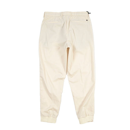 GTA “NIGEL” ストレッチコットン ワンタックイージーパンツ / WAIST COMFORT BAND / メンズ オフホワイト 48 | GUARDAROBA MILANO OFFICIAL STORE