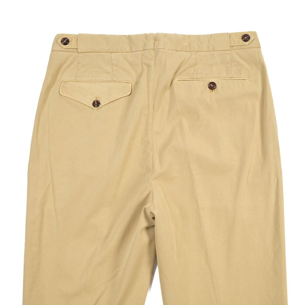 GTA “SERGIO” ストレッチコットン ドローコード付きイージーパンツ / COMFORT FIT ベージュ 44 | GUARDAROBA MILANO OFFICIAL STORE