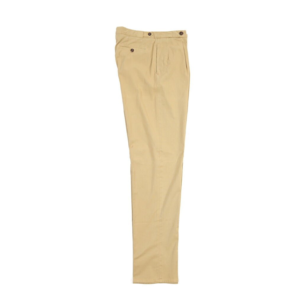 GTA “SERGIO” ストレッチコットン ドローコード付きイージーパンツ / COMFORT FIT ベージュ 44 | GUARDAROBA MILANO OFFICIAL STORE