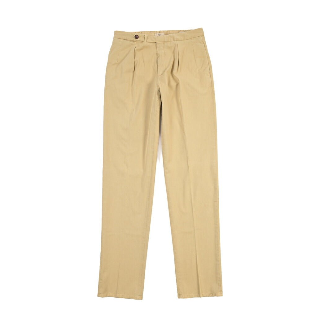 GTA “SERGIO” ストレッチコットン ドローコード付きイージーパンツ / COMFORT FIT ベージュ 44 | GUARDAROBA MILANO OFFICIAL STORE
