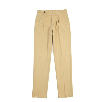 GTA “SERGIO” ストレッチコットン ドローコード付きイージーパンツ / COMFORT FIT ベージュ 44 | GUARDAROBA MILANO OFFICIAL STORE