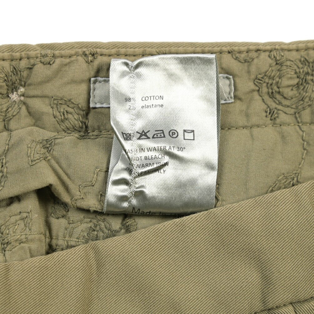 GTA “SERGIO” ストレッチコットン ワンタックチノパンツ / COMFORT FIT カーキグリーン 44 | GUARDAROBA MILANO OFFICIAL STORE