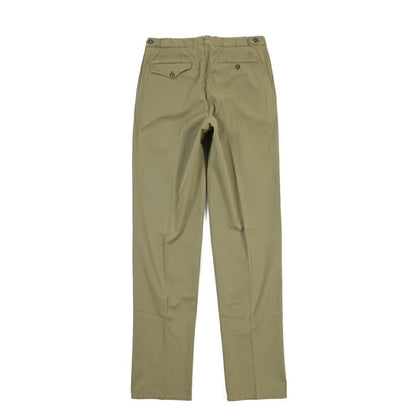 GTA “SERGIO” ストレッチコットン ワンタックチノパンツ / COMFORT FIT カーキグリーン 44 | GUARDAROBA MILANO OFFICIAL STORE