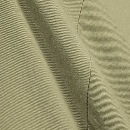 GTA “SERGIO” ストレッチコットン ワンタックチノパンツ / COMFORT FIT カーキグリーン 46 | GUARDAROBA MILANO OFFICIAL STORE