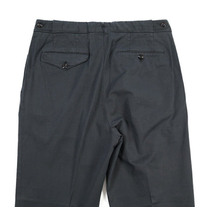 GTA “SERGIO” ストレッチコットン ワンタックイージーパンツ / COMFORT FIT ネイビー 46 | GUARDAROBA MILANO OFFICIAL STORE