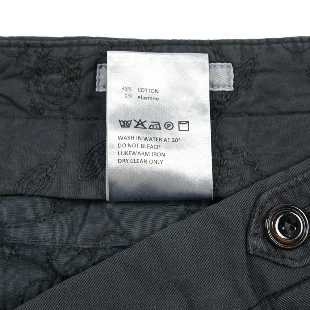 GTA “SERGIO” ストレッチコットン ワンタックイージーパンツ / COMFORT FIT ネイビー 46 | GUARDAROBA MILANO OFFICIAL STORE
