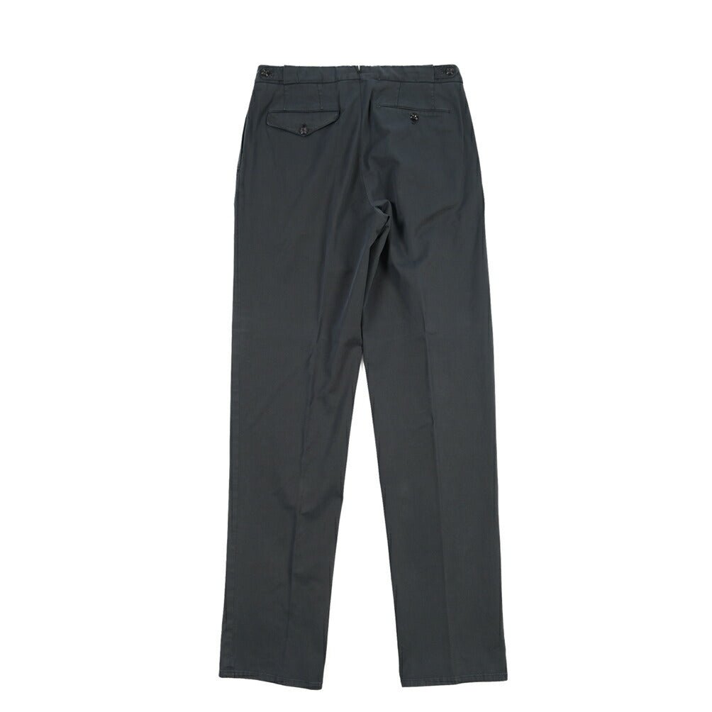 GTA “SERGIO” ストレッチコットン ワンタックイージーパンツ / COMFORT FIT ネイビー 46 | GUARDAROBA MILANO OFFICIAL STORE