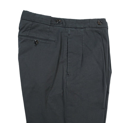 GTA “SERGIO” ストレッチコットン ワンタックイージーパンツ / COMFORT FIT ネイビー 46 | GUARDAROBA MILANO OFFICIAL STORE