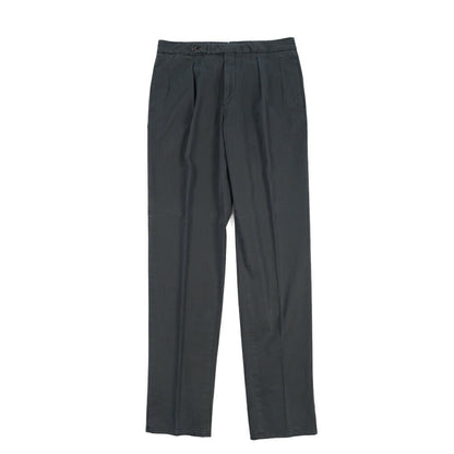 GTA “SERGIO” ストレッチコットン ワンタックイージーパンツ / COMFORT FIT ネイビー 46 | GUARDAROBA MILANO OFFICIAL STORE