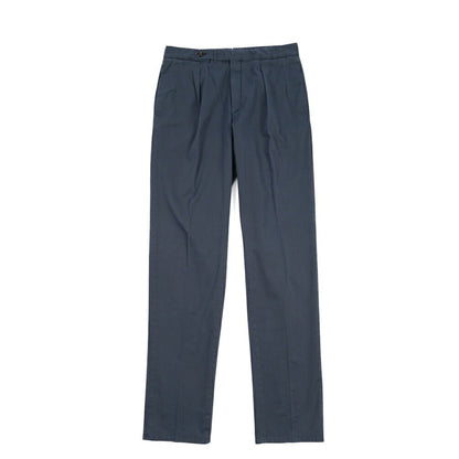 GTA “SERGIO” ストレッチコットン ワンタックチノパンツ / COMFORT FIT ネイビー 44 | GUARDAROBA MILANO OFFICIAL STORE