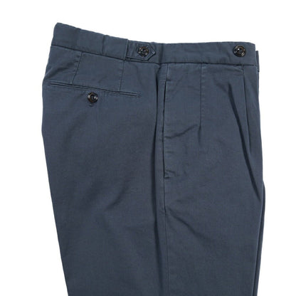 GTA “SERGIO” ストレッチコットン ワンタックチノパンツ / COMFORT FIT ネイビー 44 | GUARDAROBA MILANO OFFICIAL STORE