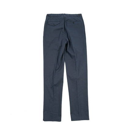 GTA “SERGIO” ストレッチコットン ワンタックチノパンツ / COMFORT FIT ネイビー 44 | GUARDAROBA MILANO OFFICIAL STORE