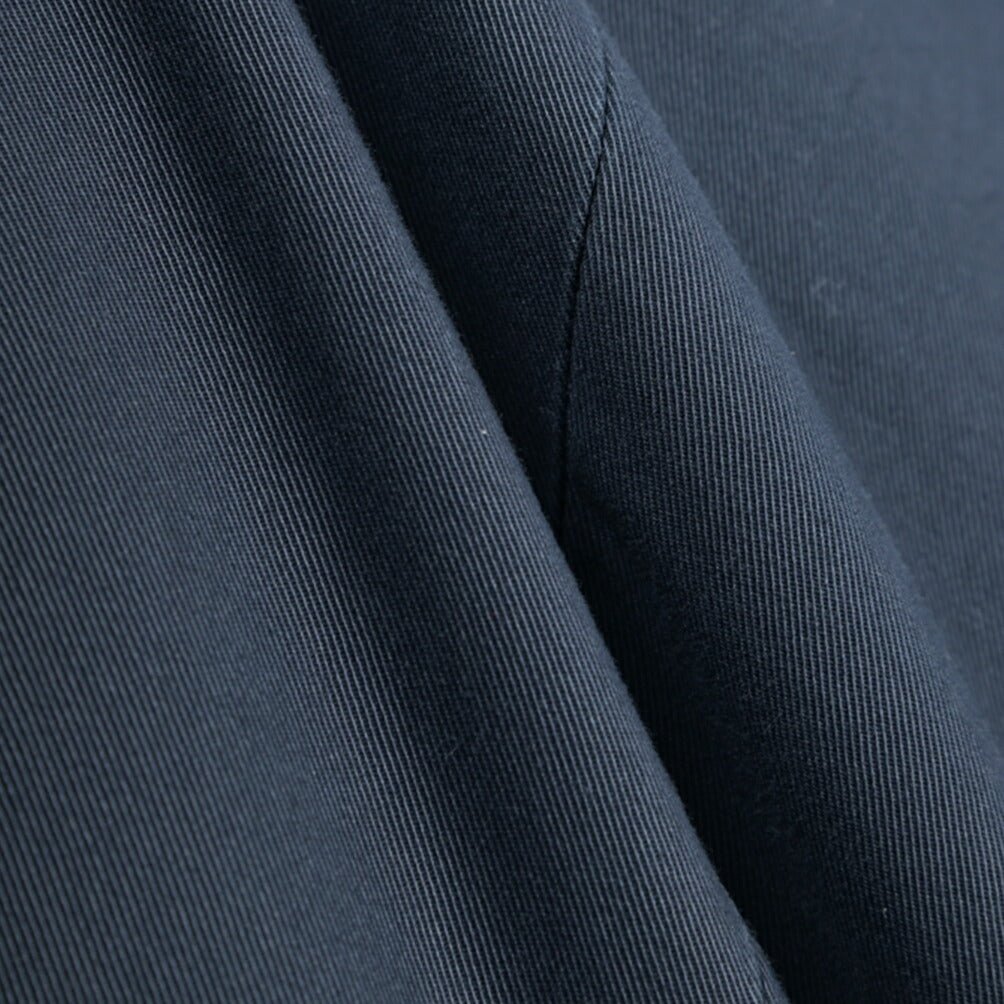 GTA “SERGIO” ストレッチコットン ワンタックチノパンツ / COMFORT FIT ネイビー 44 | GUARDAROBA MILANO OFFICIAL STORE