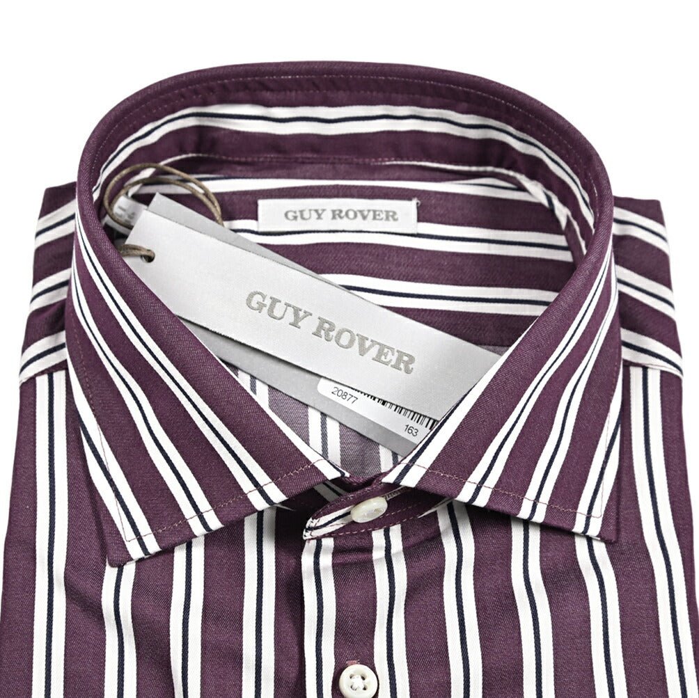 GUY ROVER コットン100% ワイドカラードレスシャツ｜429597｜GUARDAROBA MILANO OFFICIAL STORE