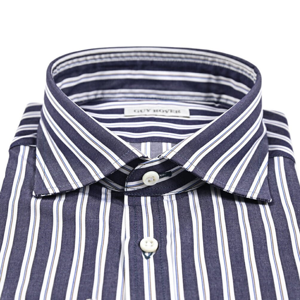 GUY ROVER コットン100% ワイドカラードレスシャツ｜429598｜GUARDAROBA MILANO OFFICIAL STORE