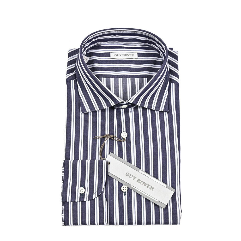 GUY ROVER コットン100% ワイドカラードレスシャツ｜429598｜GUARDAROBA MILANO OFFICIAL STORE