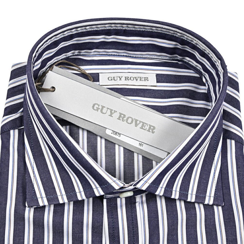 GUY ROVER コットン100% ワイドカラードレスシャツ｜429598｜GUARDAROBA MILANO OFFICIAL STORE