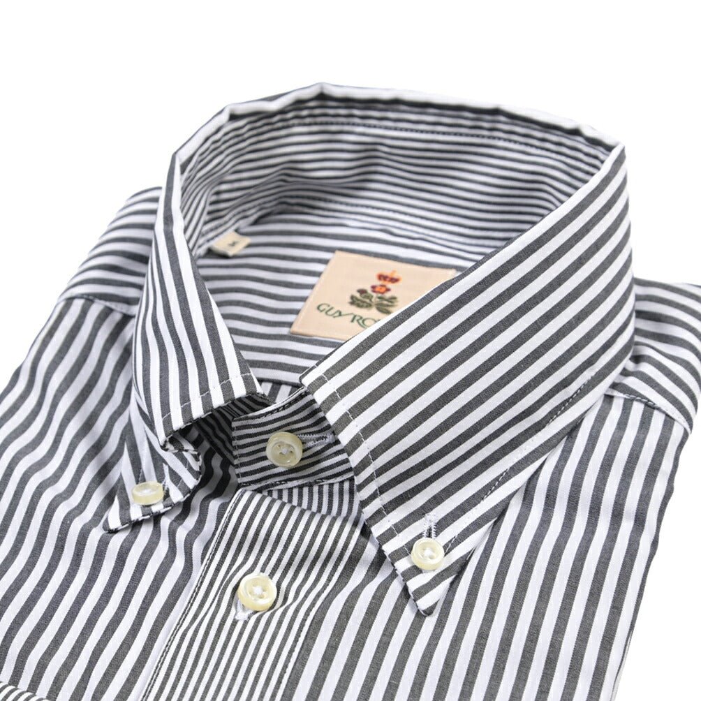 GUY ROVER コットン100% ボタンダウンドレスシャツ グレー M | GUARDAROBA MILANO OFFICIAL STORE