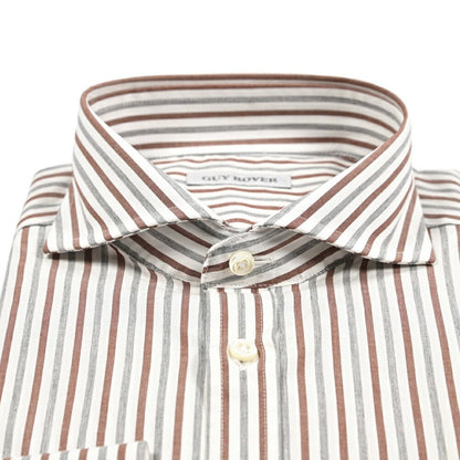 GUY ROVER コットン100% ホリゾンタルカラードレスシャツ｜429617｜GUARDAROBA MILANO OFFICIAL STORE