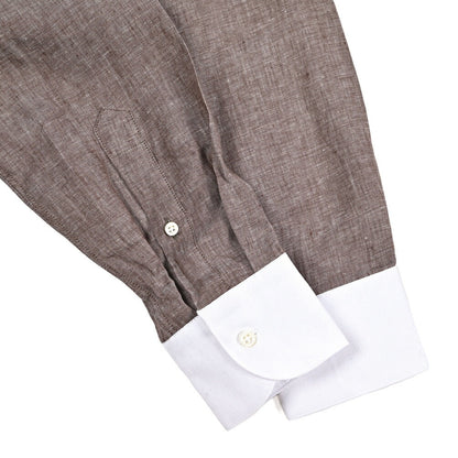 GUY ROVER リネン100% レギュラーカラークレリックシャツ｜429620｜GUARDAROBA MILANO OFFICIAL STORE