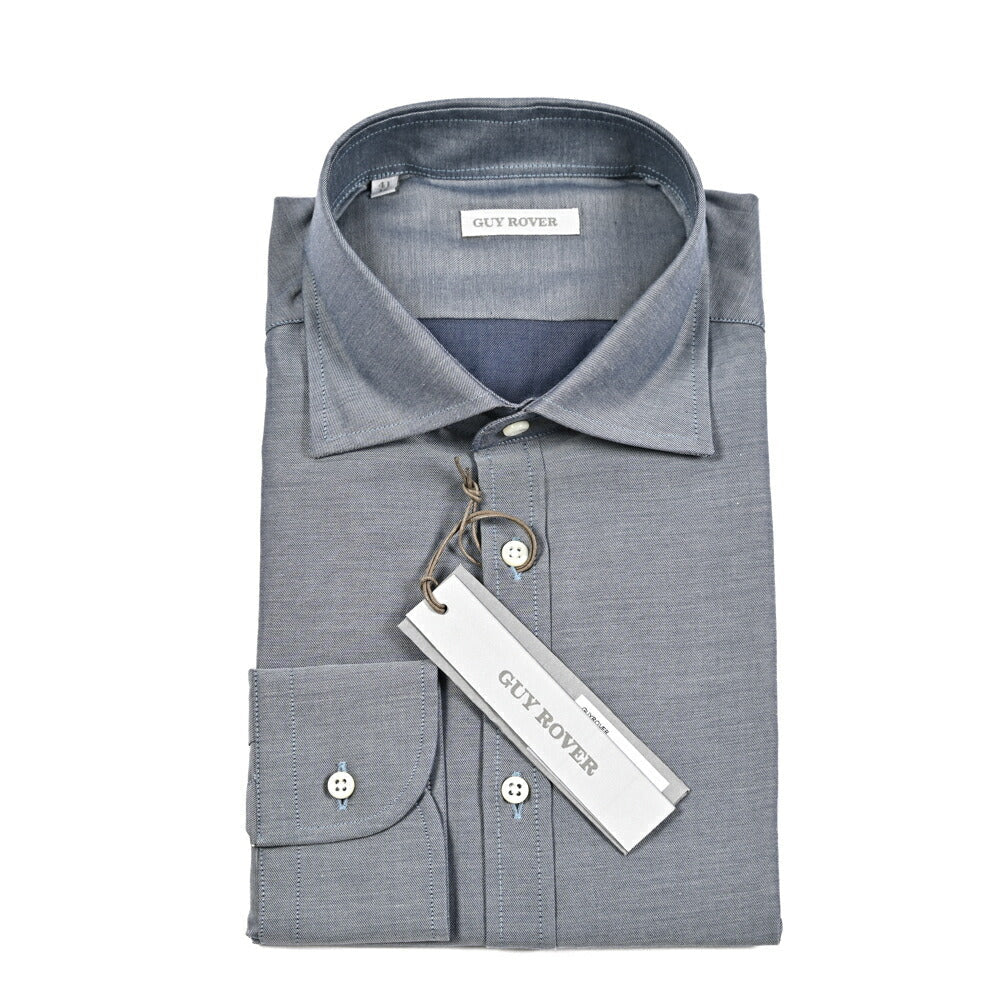 GUY ROVER コットン100% ワイドカラードレスシャツ｜429621｜GUARDAROBA MILANO OFFICIAL STORE