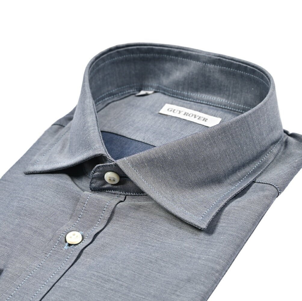 GUY ROVER コットン100% ワイドカラードレスシャツ｜429621｜GUARDAROBA MILANO OFFICIAL STORE