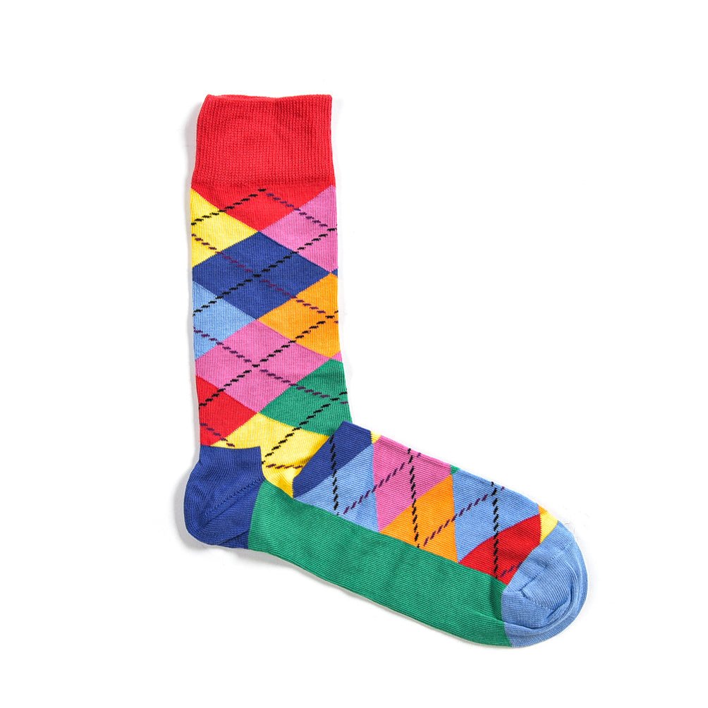 Happy Socks 水玉/チェック 二枚組ソックス(靴下)｜369314｜GUARDAROBA MILANO OFFICIAL STORE