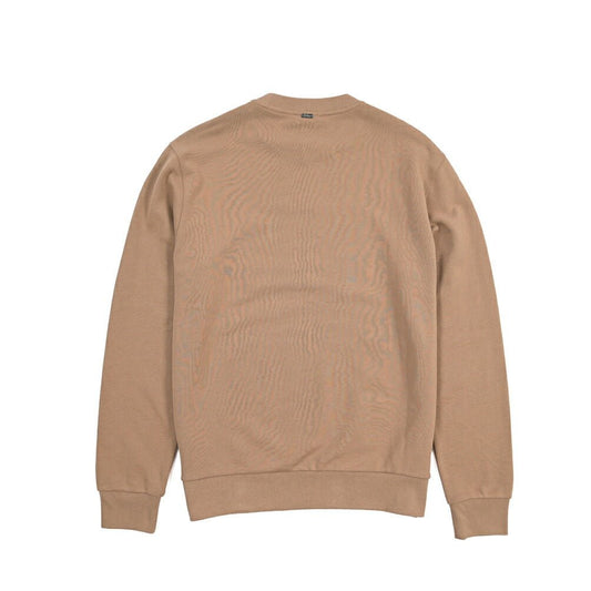 HERNO コットン100% ロゴ刺繍クルーネックスウェットシャツ ブラウン 50 | GUARDAROBA MILANO OFFICIAL STORE